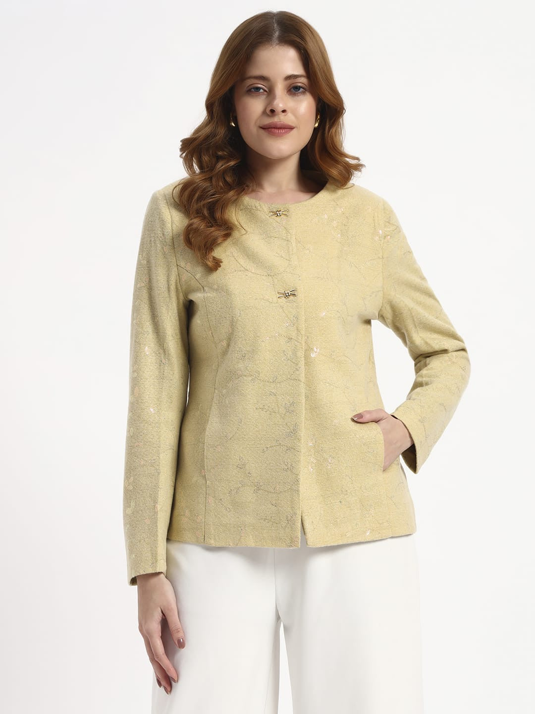 Embroidery 4TH DESIGN  MUSTARD