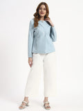 Heritage - Women's Fine Wool Blend , Tonal Zari Self (Size: 100*200 cm)