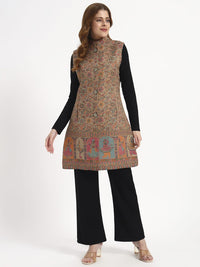 Sleeveless Beige Kani Coat