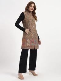 Sleeveless Beige Kani Coat